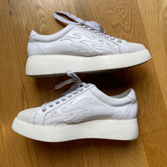 Jeffrey Campbell Flame “Hot Rod” Platform Sneakers - Picture 1 of 8